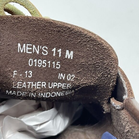 Sperry Top Sider Boat Shoes Mens 11 M Brown Leather Casual Two Eye Lace Up - Picture 13 of 16